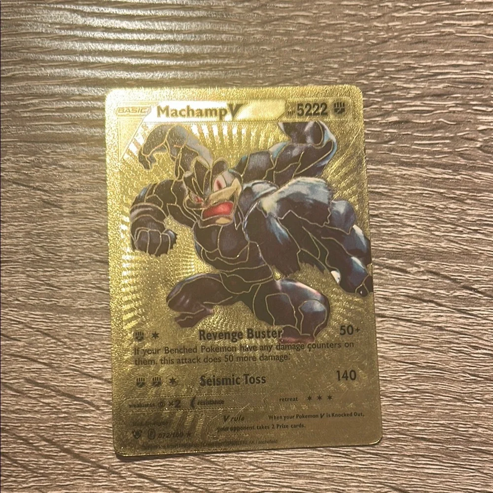 Pokemon | Cell Phones & Accessories | Machamp V Gold Card | Poshmark